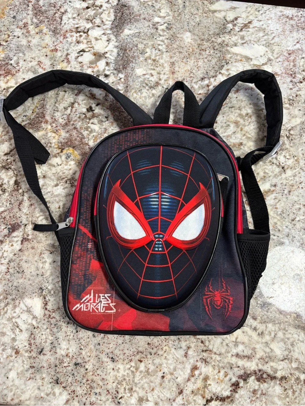 Marvel Miles Morales Spider-Man Kids Backpack in Black and Red